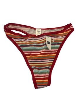 GAP Multicolor Striped Bikini Panty with Red Trim